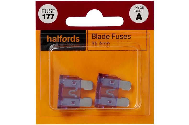 Halfords Blade Fuses 35 Amp (FUSE177) Halfords Blade Fuses 35 Amp (FUSE177)