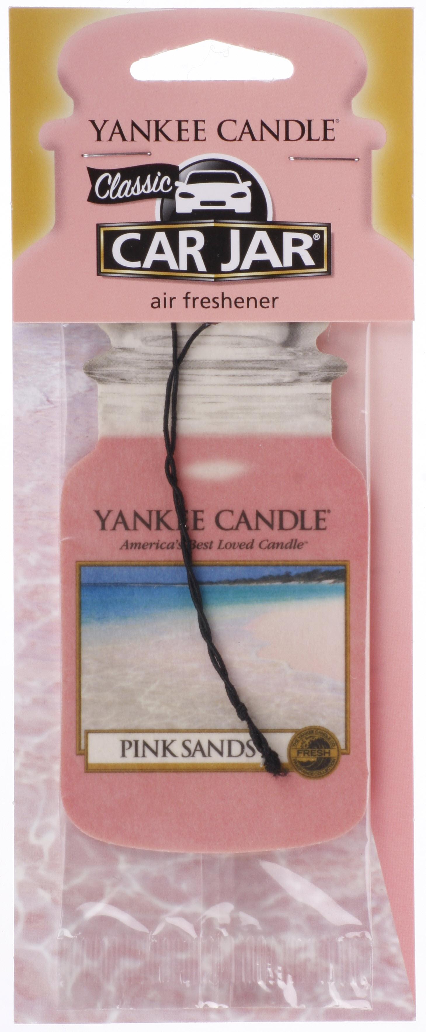 Yankee Candle Car Jar Air Freshener In Pink Sands