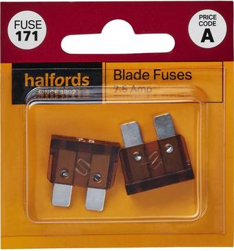 Halfords Blade Fuses 7.5 Amp (FUSE171)