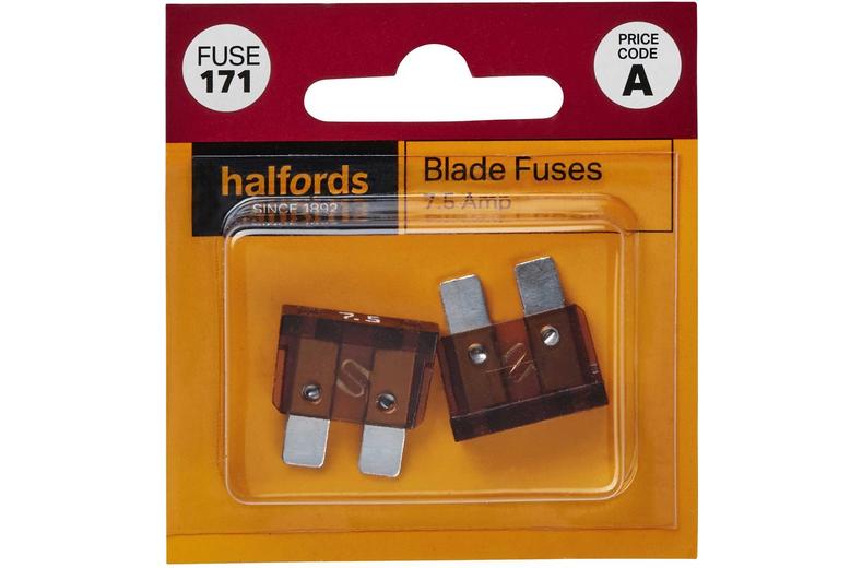 Halfords Blade Fuses 7.5 Amp (FUSE171) Halfords Blade Fuses 7.5 Amp (FUSE171)