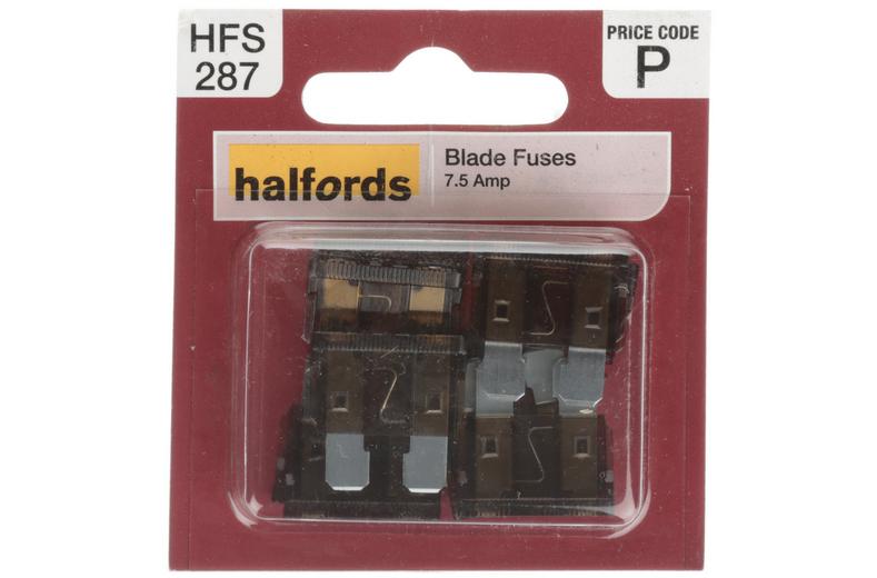Halfords Blade Fuses 7.5 Amp (FUSE185) Halfords Blade Fuses 7.5 Amp (FUSE185)