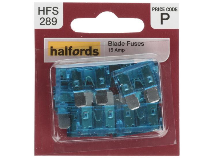 Halfords Blade Fuses 15 Amp (HFS289)