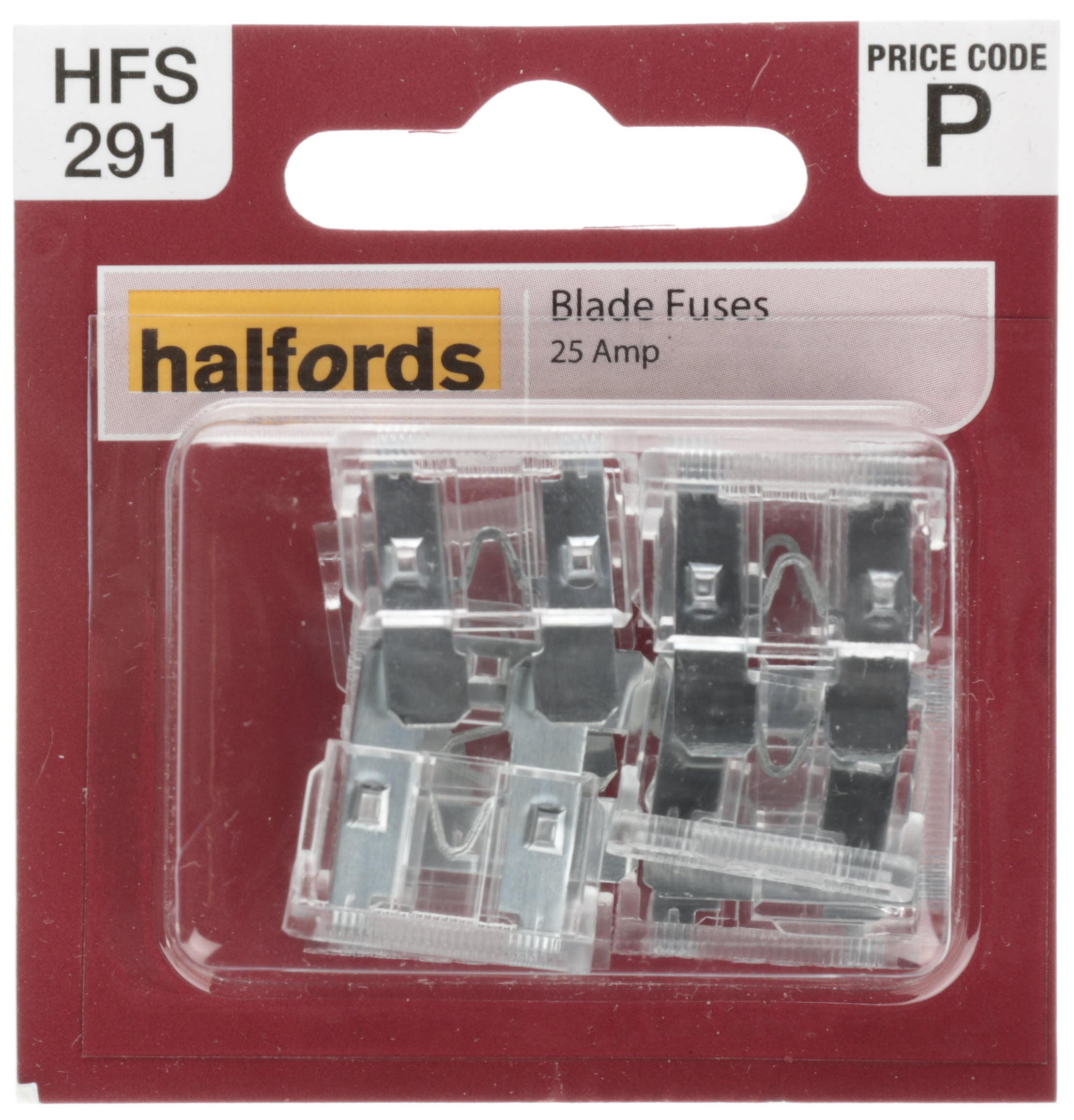 Halfords Blade Fuses 25 Amp (Hfs291)