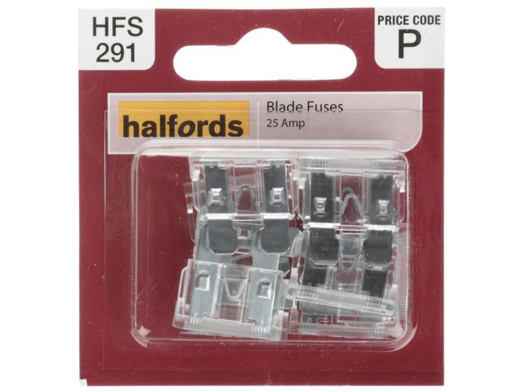 Halfords Blade Fuses 25 Amp (HFS291)