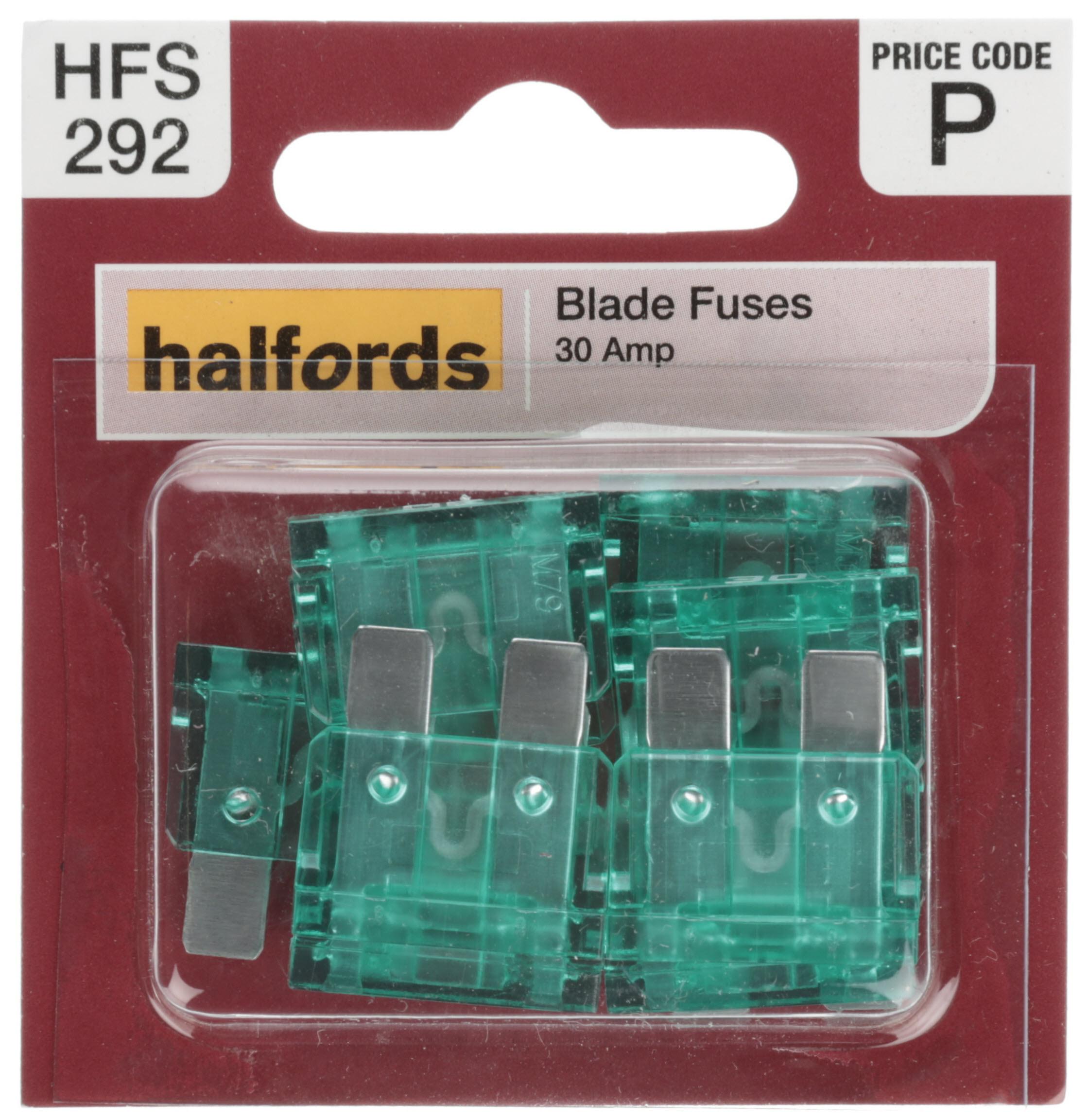 Halfords Blade Fuses 30 Amp (Hfs292)