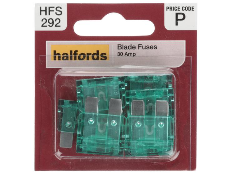Halfords Blade Fuses 30 Amp (HFS292)