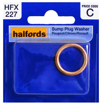 Halfords Sump Plug Washer (Peugeot/Citroen/Renault) Hfx227