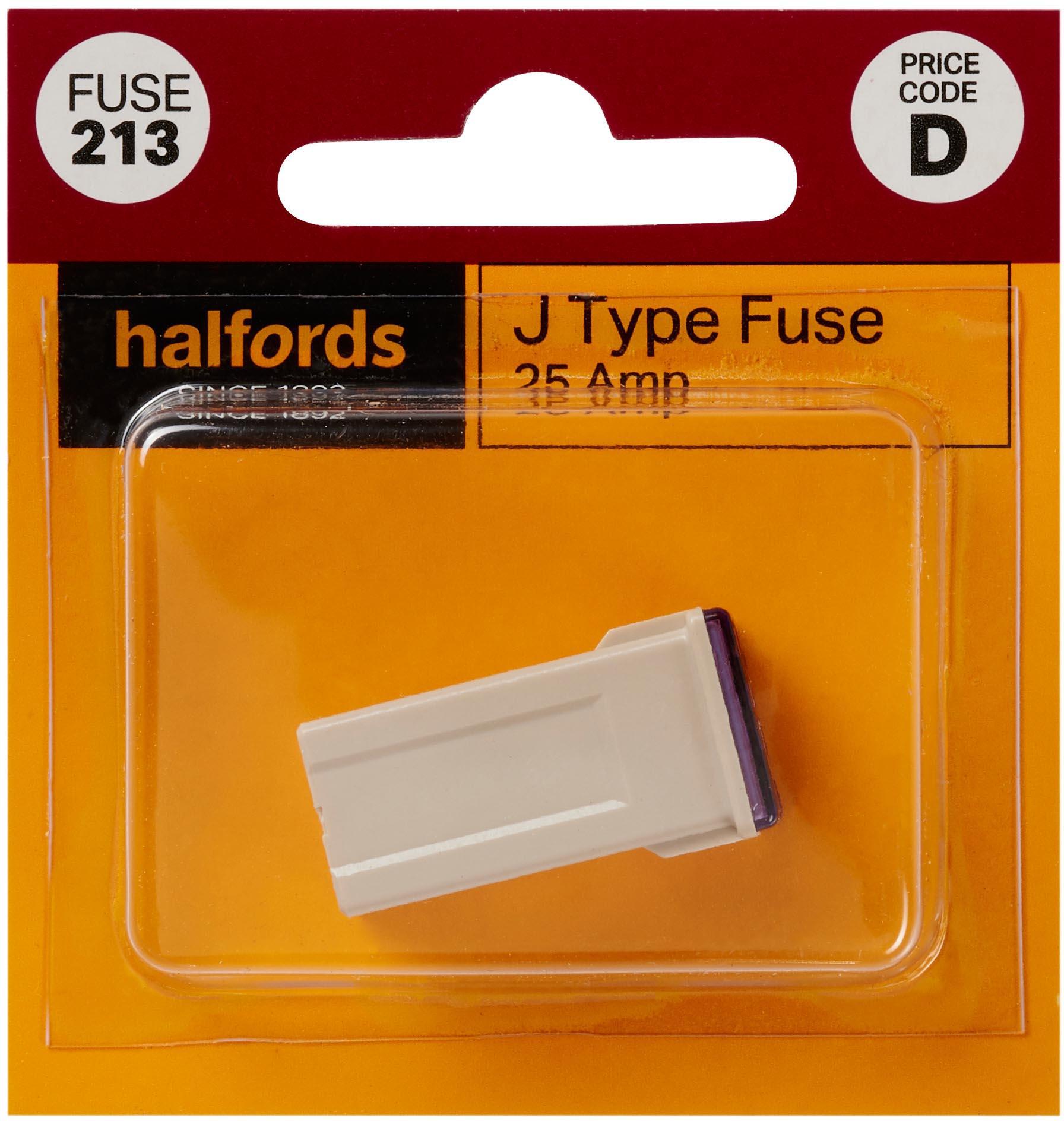 Halfords J Type Slow Blow Fuse 25AMP (FUSE213)