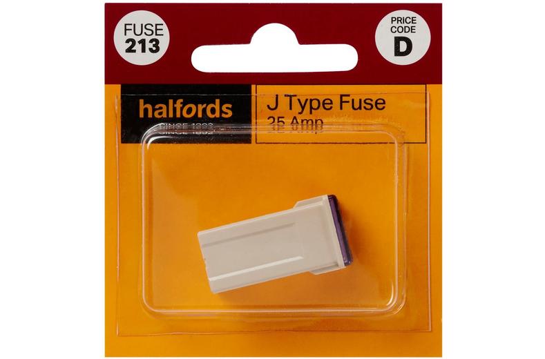 Halfords J Type Slow Blow Fuse 25AMP (FUSE213) Halfords J Type Slow Blow Fuse 25AMP (FUSE213)