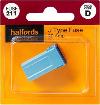 Halfords J Type Slow Blow Fuse 20AMP (FUSE211)