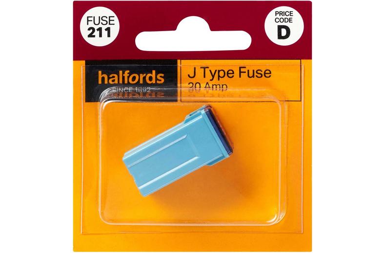 Halfords J Type Slow Blow Fuse 20AMP (FUSE211) Halfords J Type Slow Blow Fuse 20AMP (FUSE211)