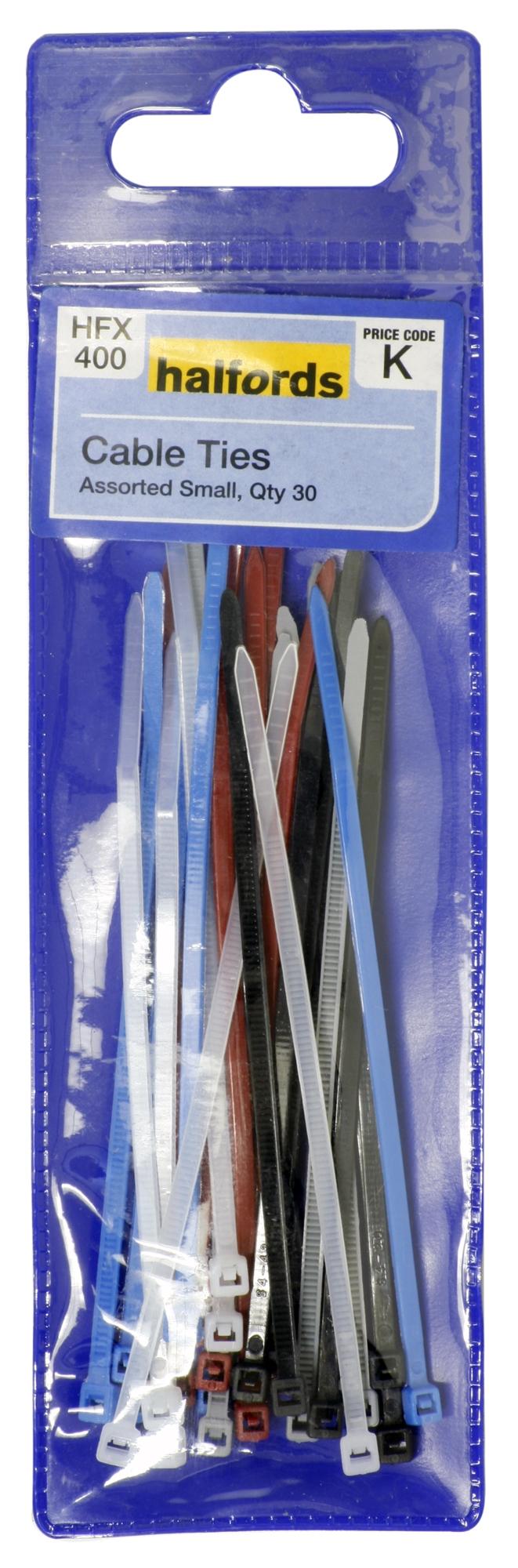 Halfords Assorted Cable Ties