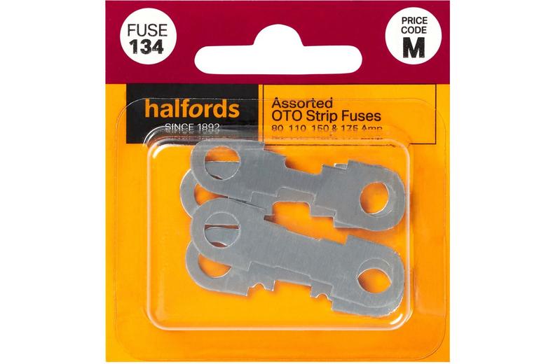 Halfords Assorted OTO Strip Fuses 80>175 Amp (FUSE134) Halfords Assorted OTO Strip Fuses 80>175 Amp (FUSE134)