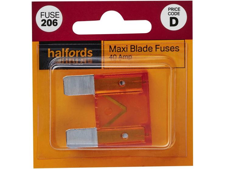 Halfords Maxi Blade Fuses 40 Amp (FUSE206)