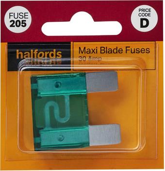 Halfords Maxi Blade Fuses 30 Amp (FUSE205)