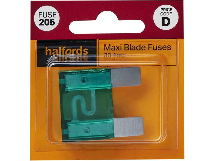Halfords Maxi Blade Fuses 30 Amp (FUSE205)