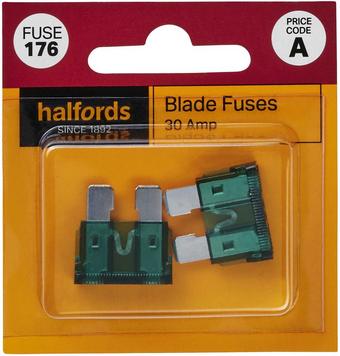 Halfords Blade Fuses 30 Amp (FUSE176)