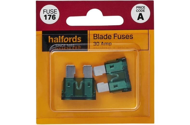 Halfords Blade Fuses 30 Amp (FUSE176) Halfords Blade Fuses 30 Amp (FUSE176)
