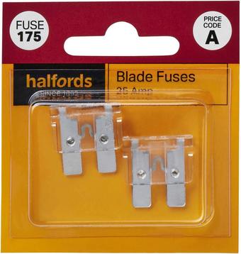 Halfords Blade Fuses 25 Amp (FUSE175)