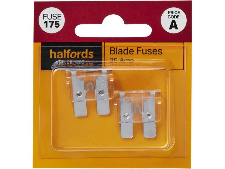 Halfords Blade Fuses 25 Amp (FUSE175)