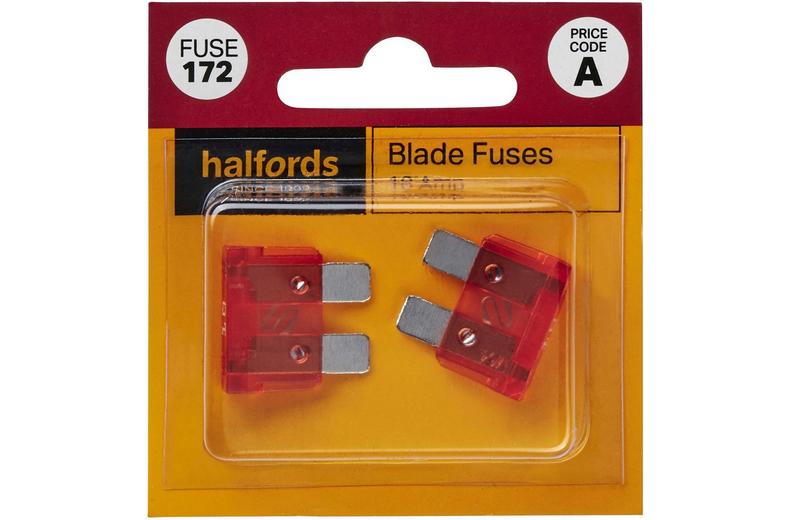 Halfords Blade Fuses 10 Amp (FUSE172) Halfords Blade Fuses 10 Amp (FUSE172)