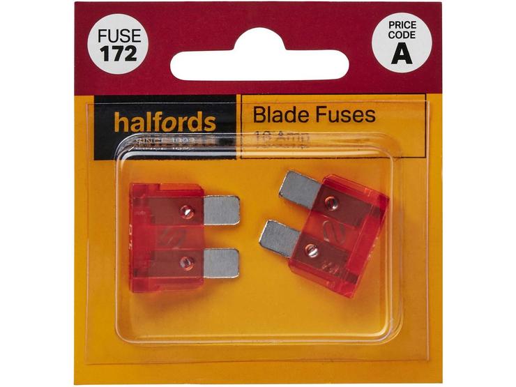 Halfords Blade Fuses 10 Amp (FUSE172)