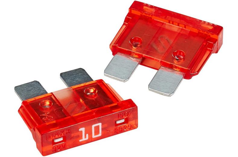 Halfords Blade Fuses 10 Amp (FUSE172) Halfords Blade Fuses 10 Amp (FUSE172)