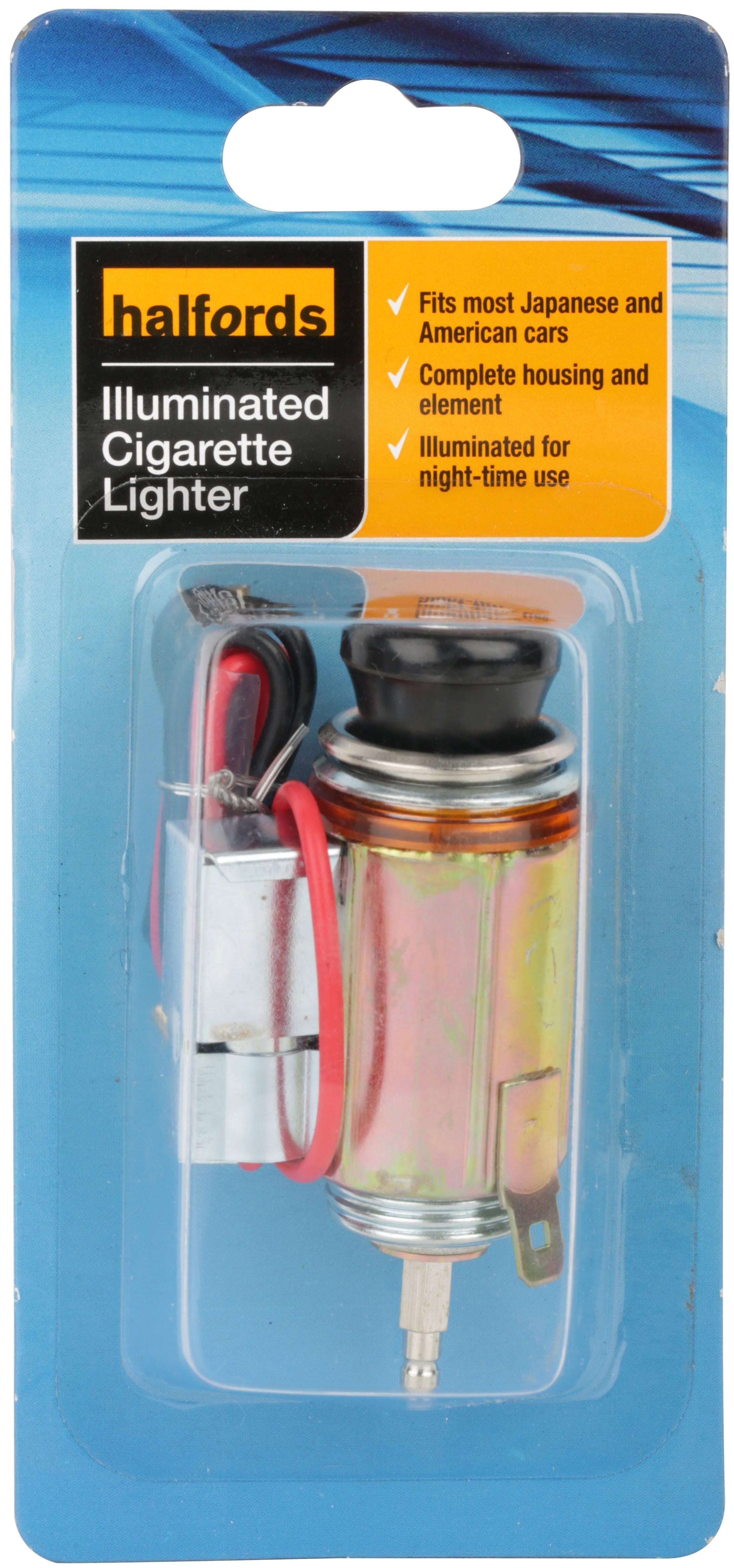 Halfords Illuminated Cigarette Lighter