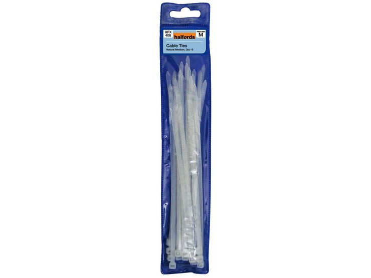 Halfords Cable Ties (HFX408) Natural