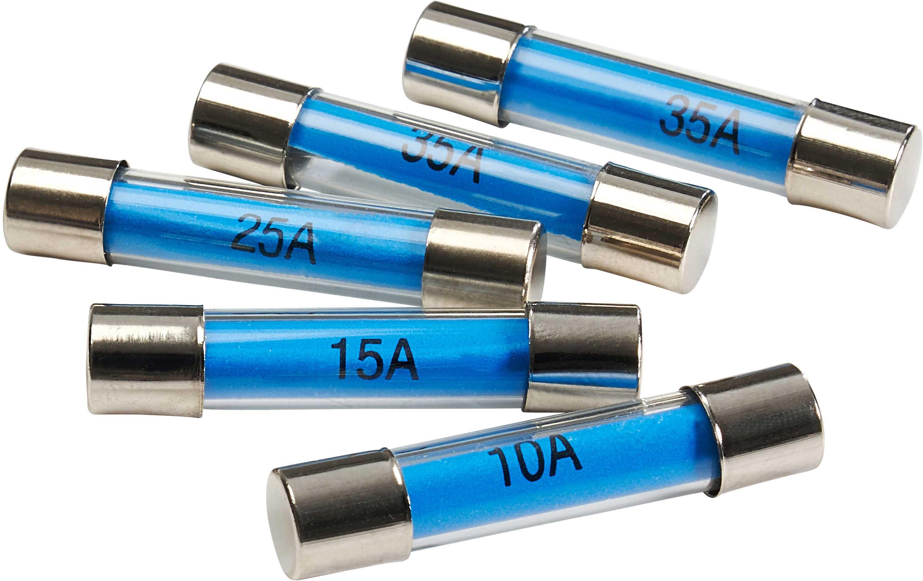 Halfords Assorted Glass Fuses 10/15/25/35 Amp (FUSE122)