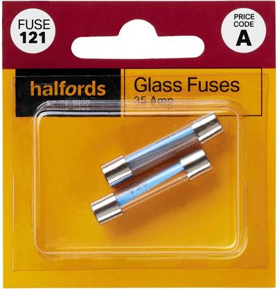 Halfords Glass Fuses 35 Amp (FUSE121) Halfords Glass Fuses 35 Amp (FUSE121)