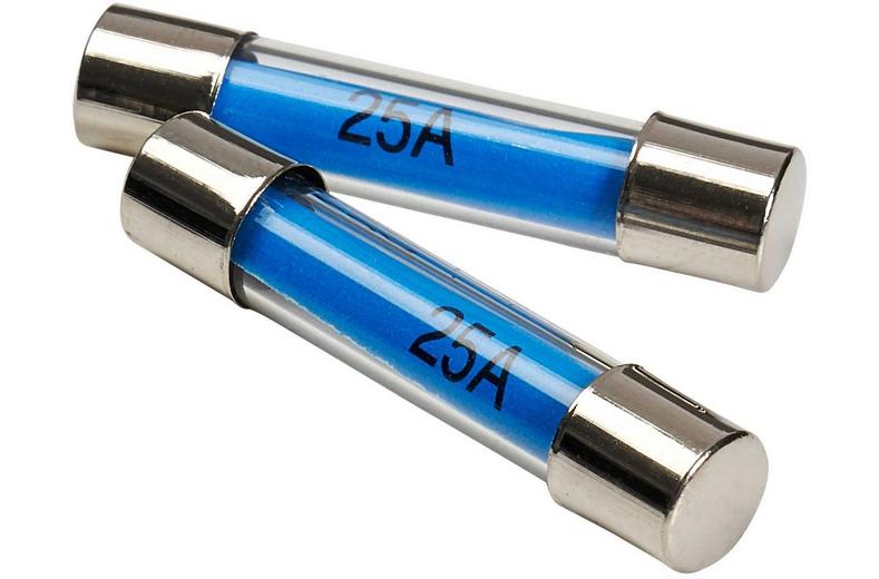 Halfords Glass Fuses 25 Amp (FUSE120) Halfords Glass Fuses 25 Amp (FUSE120)