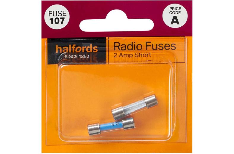 Halfords Radio Fuses 2 Amp (FUSE107) Halfords Radio Fuses 2 Amp (FUSE107)