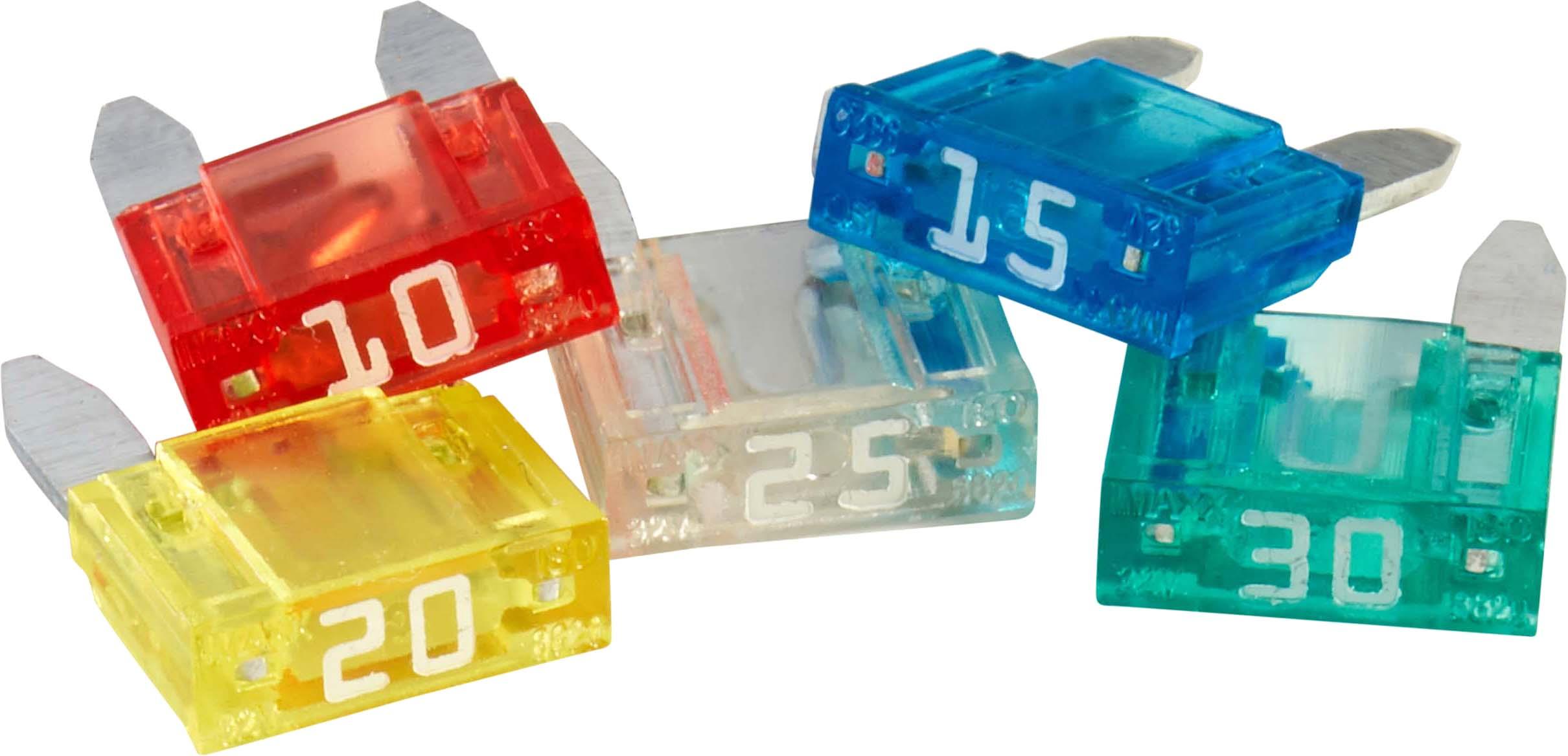 Halfords Assorted Mini Blade Fuses 10/15/20/25/30 Amp (FUSE148)