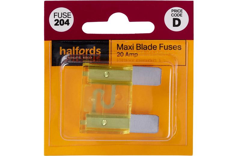 Halfords Maxi Blade Fuse 20 Amp (FUSE204) Halfords Maxi Blade Fuse 20 Amp (FUSE204)
