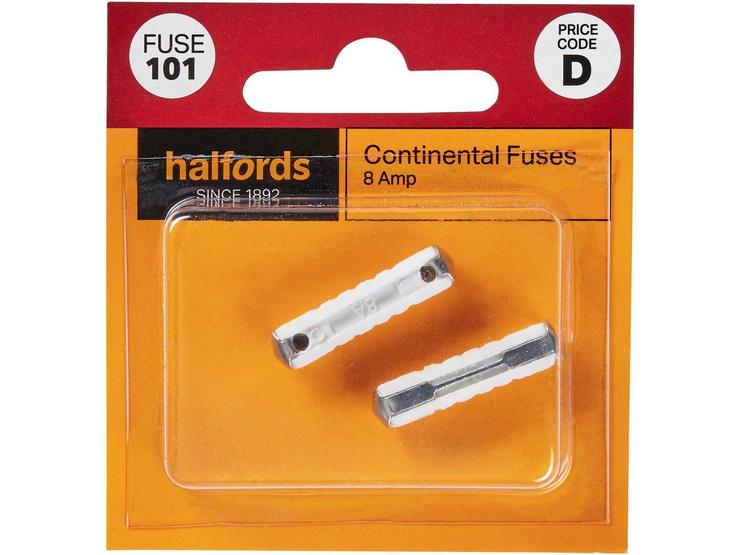 Halfords Continental Fuses 8 Amp (FUSE101)