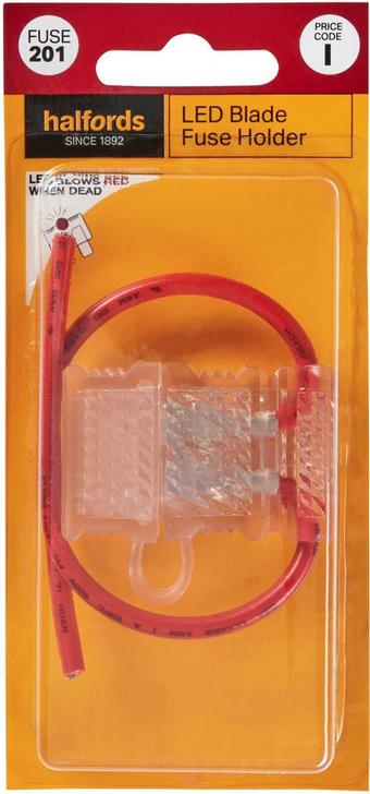 Halfords LED Blade Fuse Holder (FUSE201)