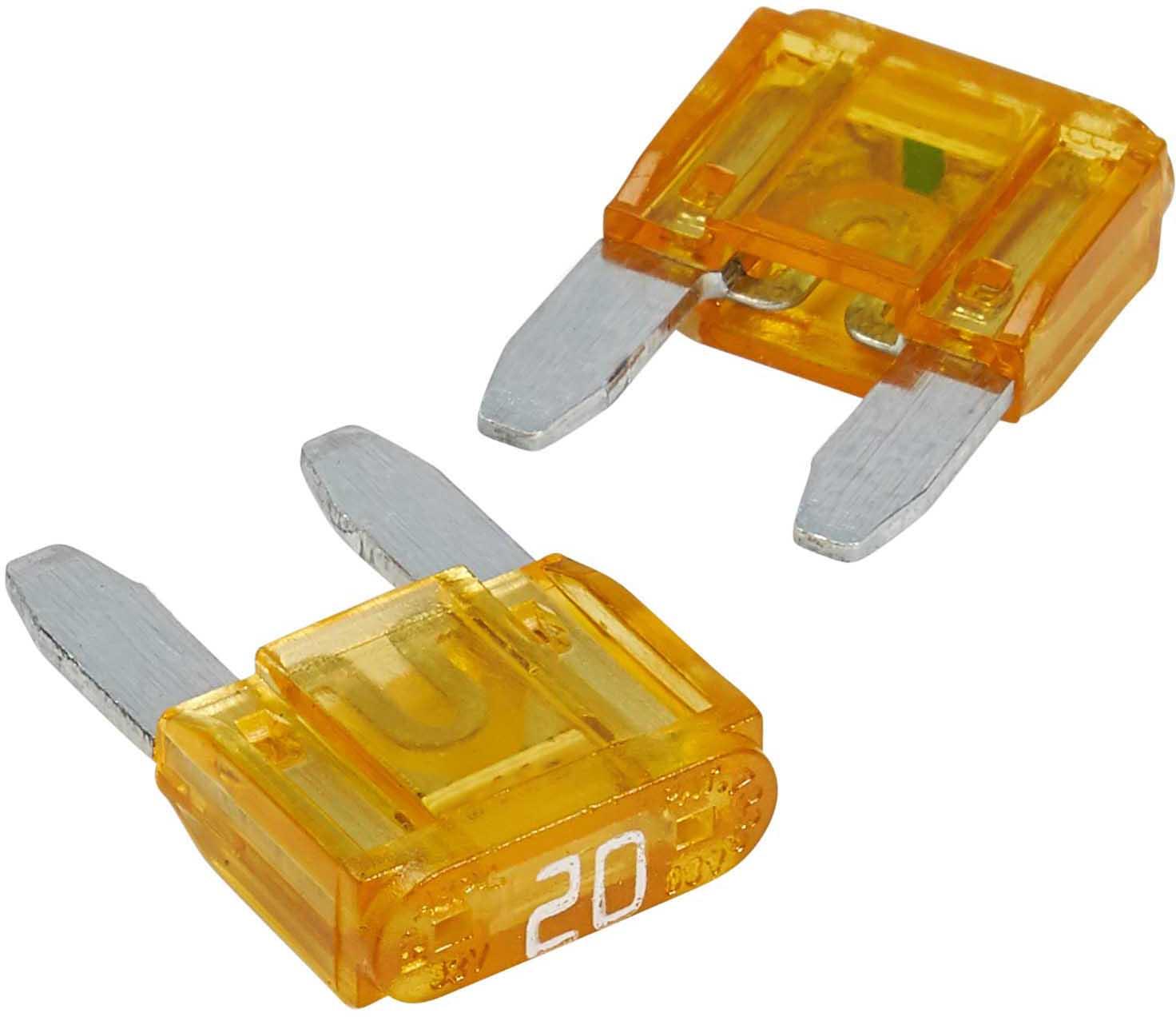 Halfords LED Mini Blade Fuses 20 Amp (FUSE165)