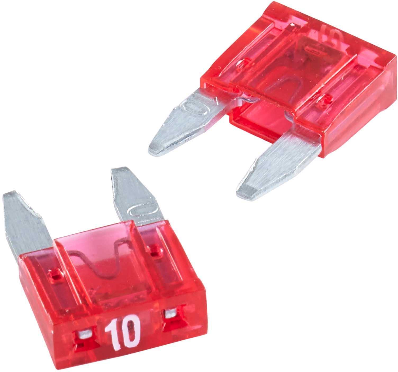 Halfords LED Mini Blade Fuses 10 Amp (FUSE163)
