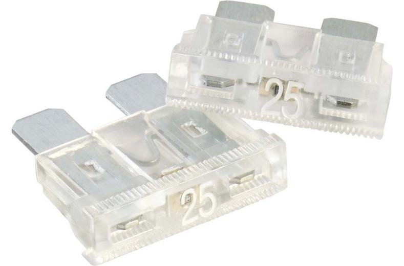 Halfords LED Blade Fuses 25 Amp (FUSE200) Halfords LED Blade Fuses 25 Amp (FUSE200)