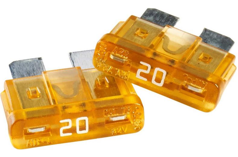 Halfords LED Blade Fuses 20 Amp (FUSE199) Halfords LED Blade Fuses 20 Amp (FUSE199)