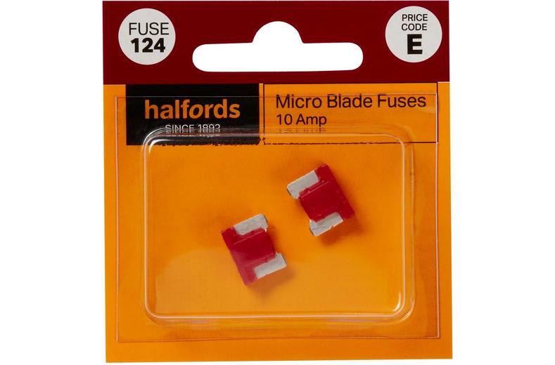 Halfords Micro Blade Fuse 10 Amp (FUSE124) Halfords Micro Blade Fuse 10 Amp (FUSE124)