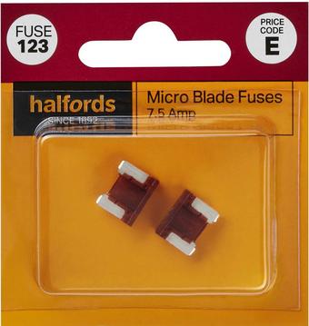 Halfords Micro Blade Fuses 7.5 Amp (FUSE123)