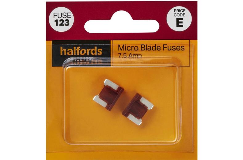Halfords Micro Blade Fuses 7.5 Amp (FUSE123) Halfords Micro Blade Fuses 7.5 Amp (FUSE123)