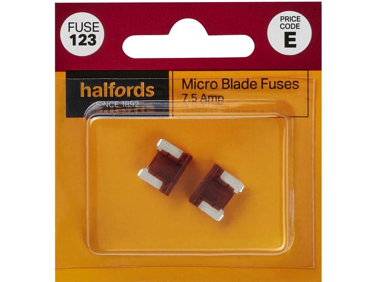 Halfords Micro Blade Fuses 7.5 Amp (FUSE123)