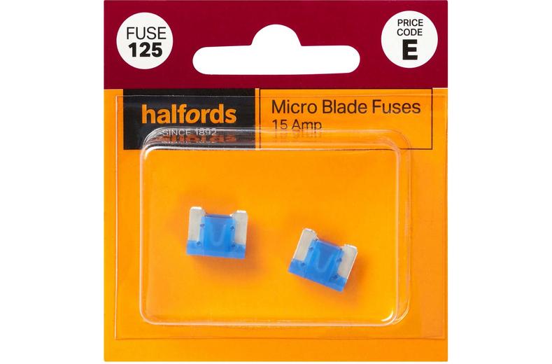 Halfords Micro Blade Fuses 15 Amp (FUSE125) Halfords Micro Blade Fuses 15 Amp (FUSE125)