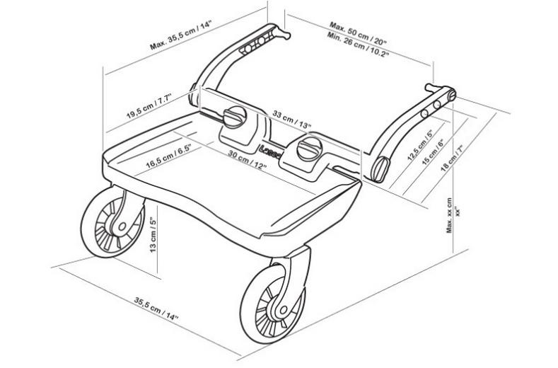 Lascal BuggyBoard® Mini - Red Lascal BuggyBoard® Mini - Red