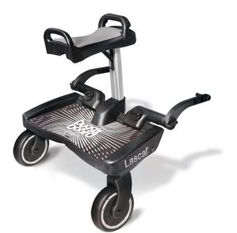 Lascal BuggyBoard® Maxi Plus - Black (with Saddle)