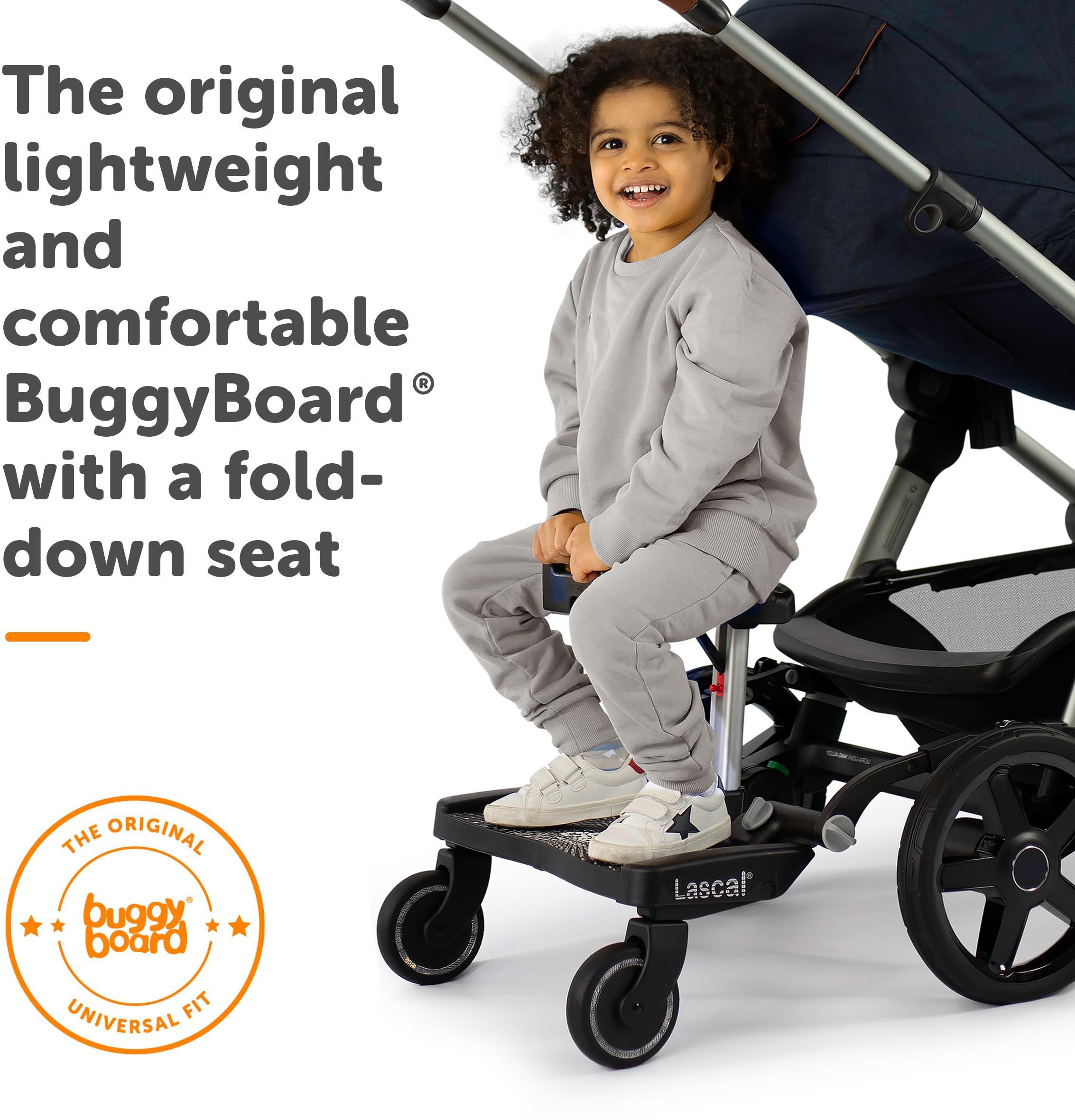 Lascal BuggyBoard® Maxi Plus - Black (with Saddle)