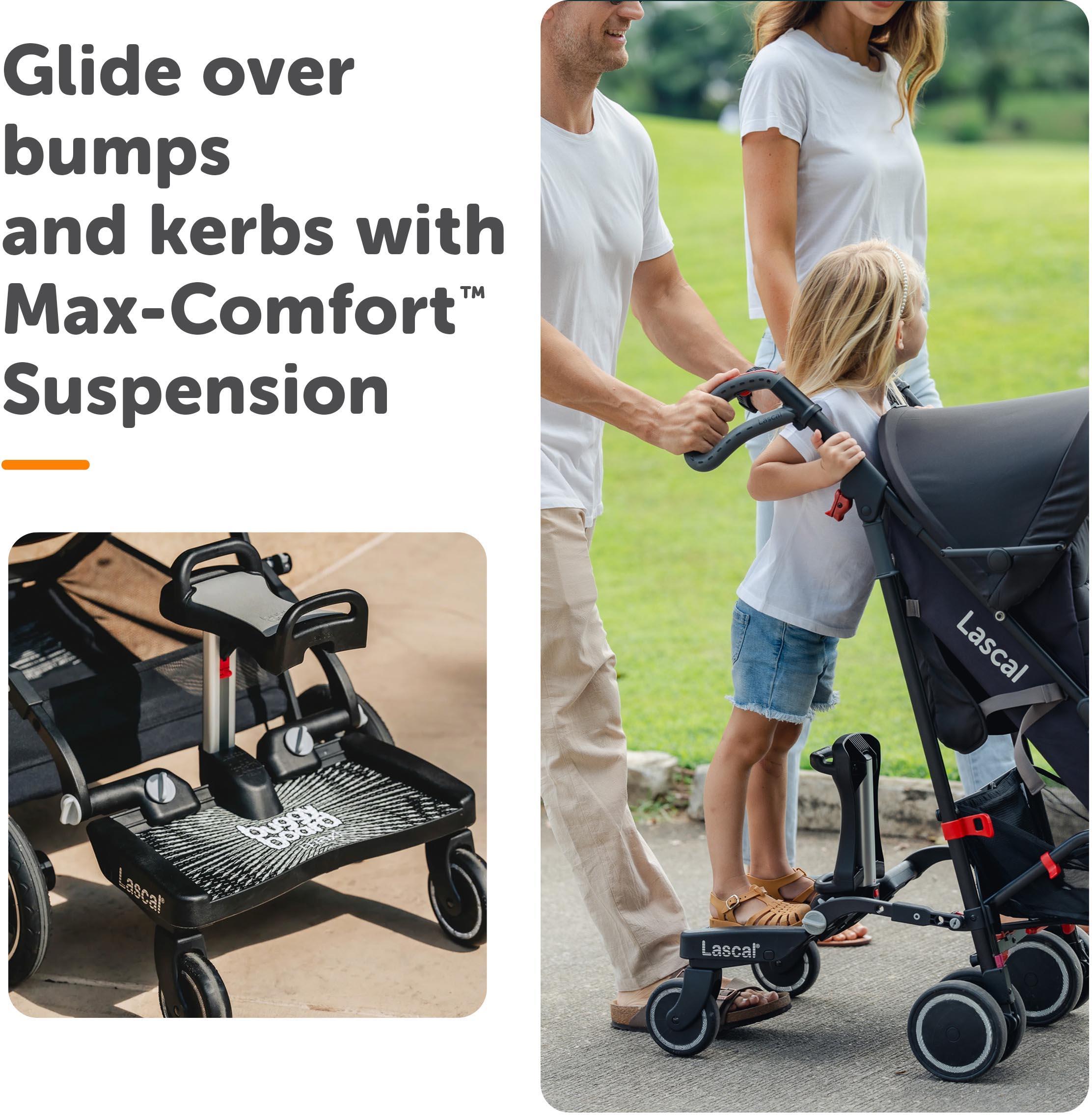 Lascal BuggyBoard® Maxi Plus - Black (with Saddle)